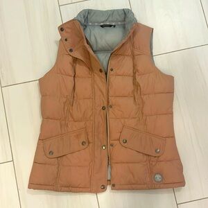 Barbour  Quilted Puffer Vest Landry Gilet in blush pink. Size 12/ Large